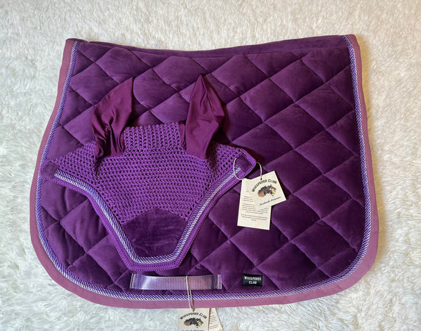 Grape like velvet saddle pad