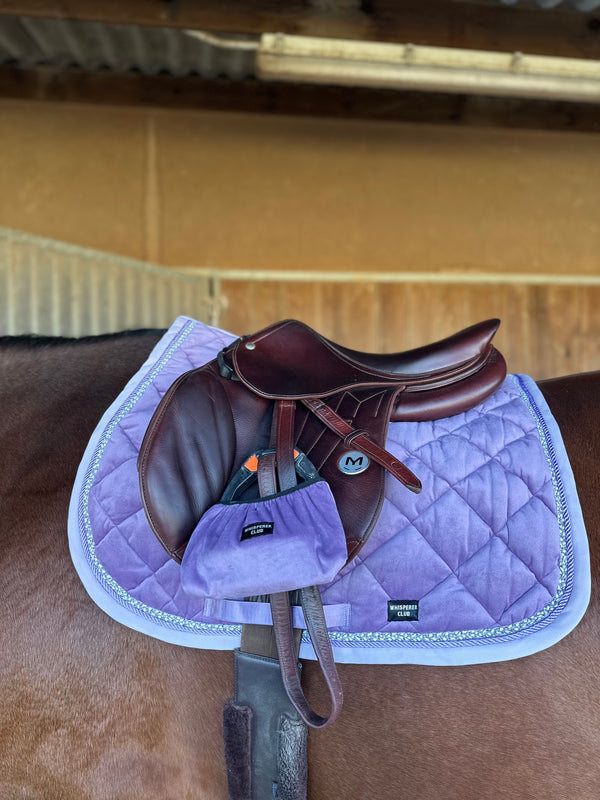 Lavanda velvet saddle pad