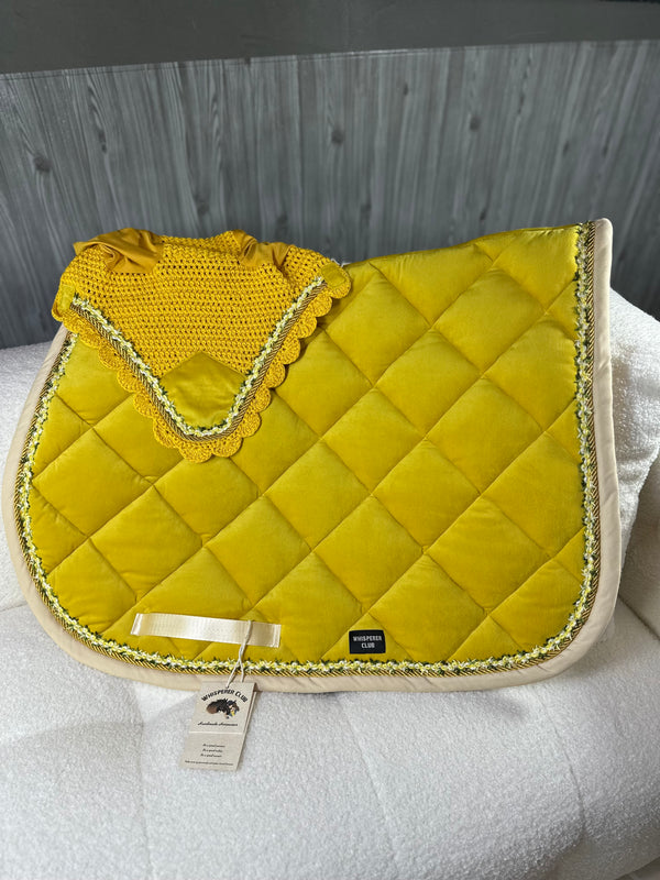 Mustard yellow velvet